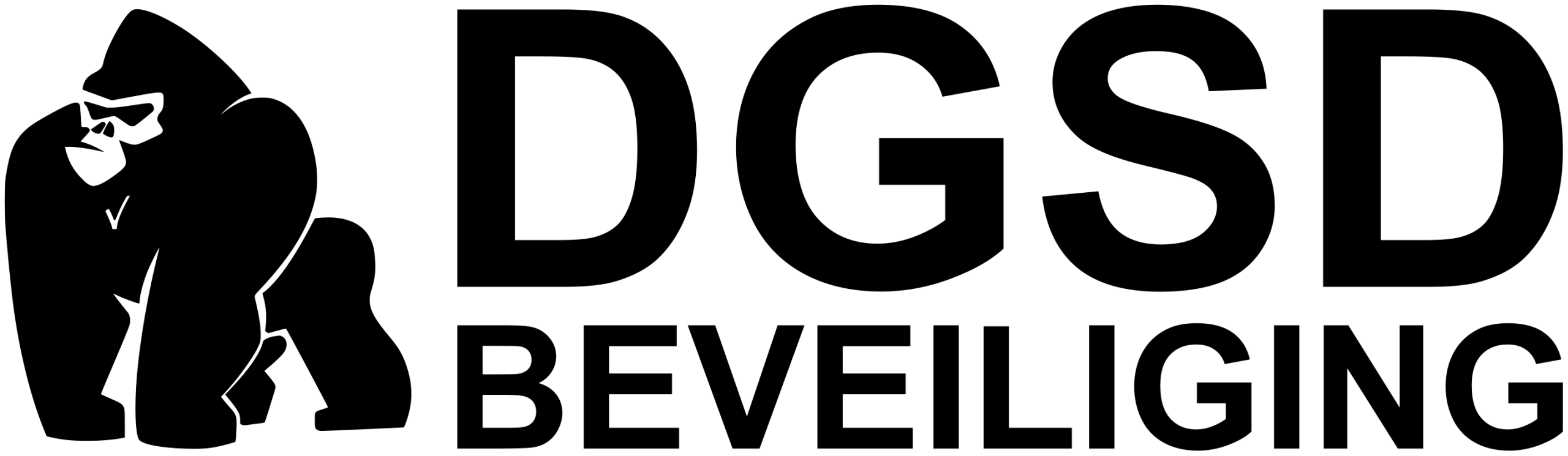 Aap + tekst Omlijnd met wit